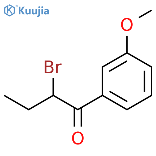 1-Butanone, 2-bromo-1-(3-methoxyphenyl)- structure