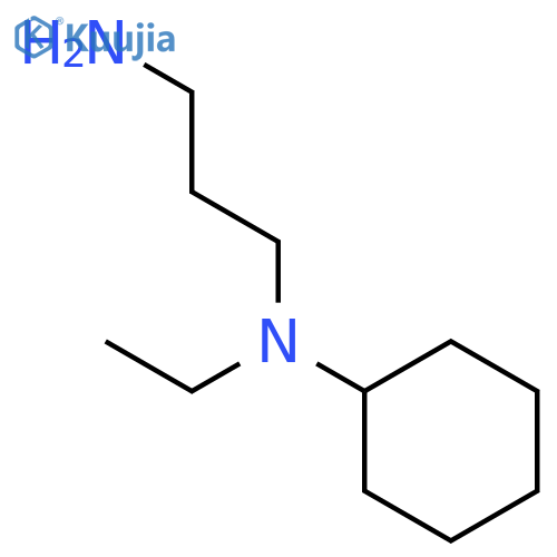 N-(3-aminopropyl)-N-ethylcyclohexanamine structure