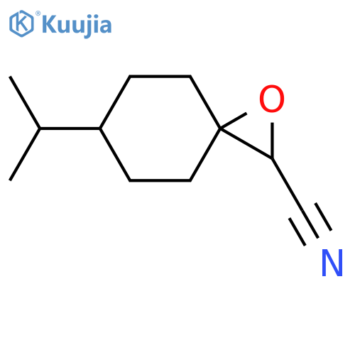 1-Oxaspiro[2.5]octane-2-carbonitrile, 6-(1-methylethyl)- structure