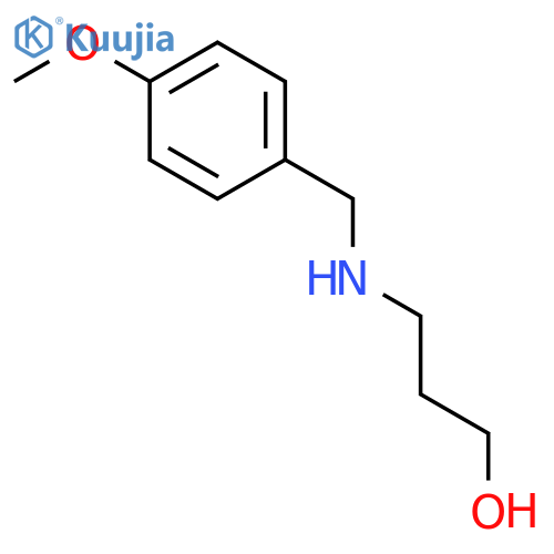 3-{(4-Methoxyphenyl)methylamino}propan-1-ol structure