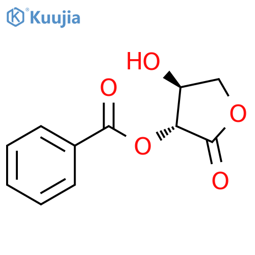 2(3H)-Furanone, 3-(benzoyloxy)dihydro-4-hydroxy-, (3R,4S)- structure
