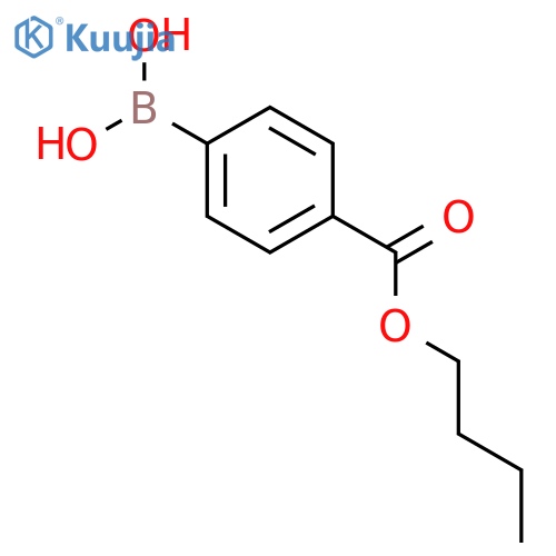 Benzoic acid, 4-borono-, 1-butyl ester structure