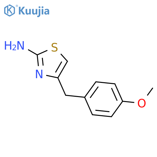 4-(4-methoxyphenyl)methyl-1,3-thiazol-2-amine structure