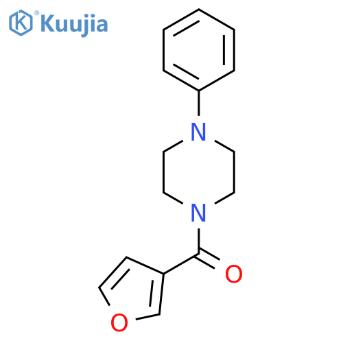 1-(furan-3-carbonyl)-4-phenylpiperazine structure