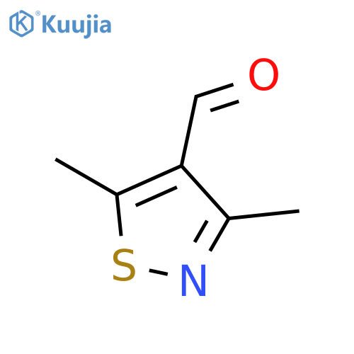 4-Isothiazolecarboxaldehyde,3,5-dimethyl- structure