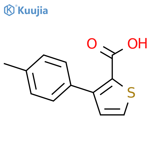 3-(4-methylphenyl)thiophene-2-carboxylic acid structure