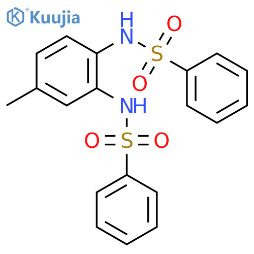 N,N''-(4-methylbenzene-1,2-diyl)dibenzenesulfonamide structure
