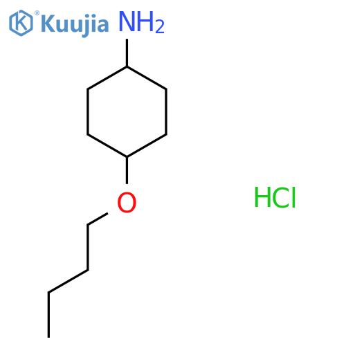 4-Butoxycyclohexan-1-amine;hydrochloride structure