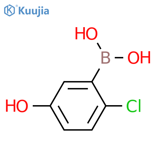 2-Chloro-5-hydroxybenzeneboronic Acid structure