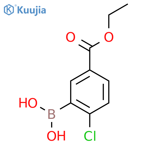 Ethyl 3-borono-4-chlorobenzoate structure