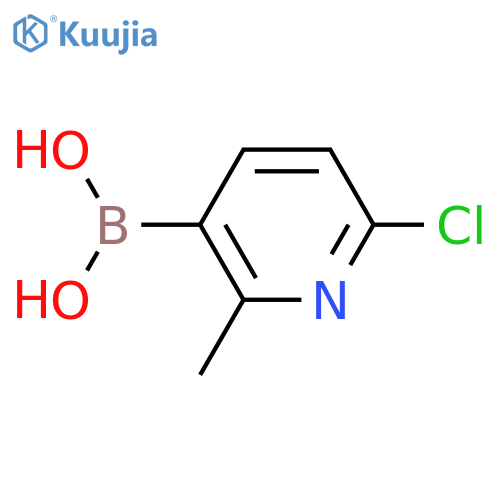 (6-Chloro-2-methylpyridin-3-yl)boronic acid structure