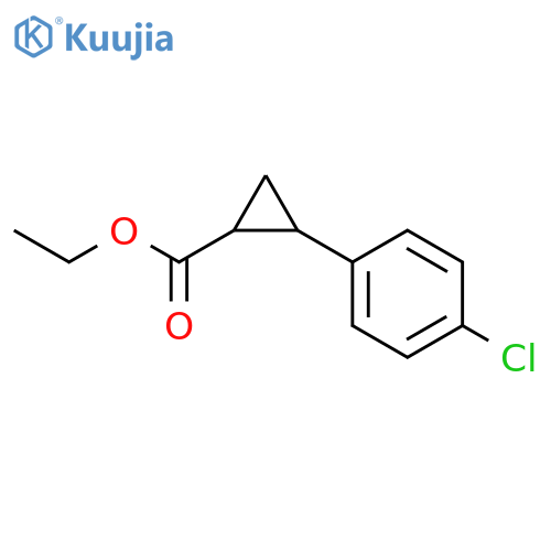 Ethyl 2-(4-chlorophenyl)cyclopropanecarboxylate structure