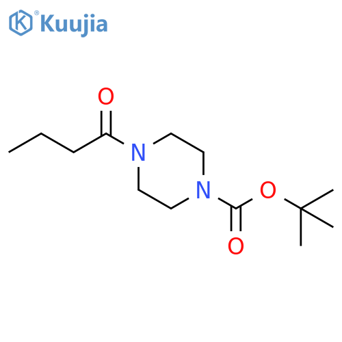 tert-butyl 4-butanoylpiperazine-1-carboxylate structure