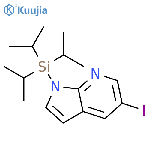 5-Iodo-1-triisopropylsilanyl-1H-pyrrolo-[2,3-b]pyridine structure