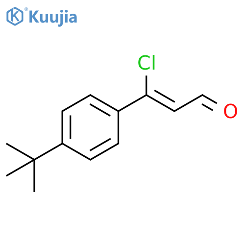 (2Z)-3-(4-tert-Butylphenyl)-3-chloroprop-2-enal structure