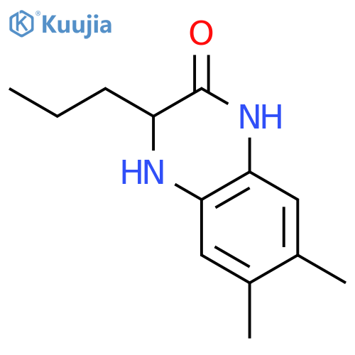2(1H)-Quinoxalinone, 3,4-dihydro-6,7-dimethyl-3-propyl- structure