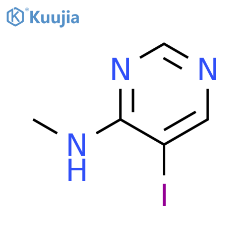5-Iodo-N-methylpyrimidin-4-amine structure