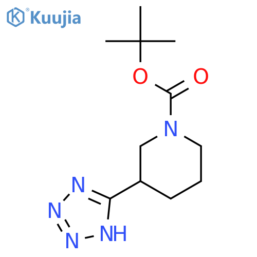 tert-Butyl 3-(1H-tetrazol-5-yl)piperidine-1-carboxylate structure