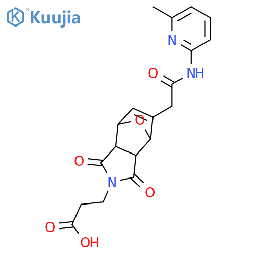 4,7-Epoxy-2H-isoindole-2-propanoic acid, 1,3,3a,4,7,7a-hexahydro-5-[2-[(6-methyl-2-pyridinyl)amino]-2-oxoethyl]-1,3-dioxo-, (3aR,4R,7R,7aS)-rel- structure