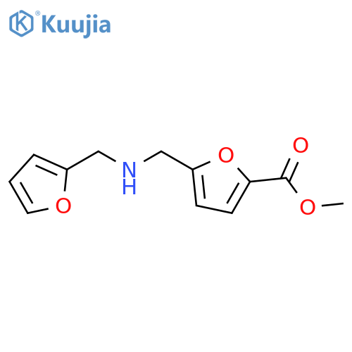 methyl 5-({(furan-2-yl)methylamino}methyl)furan-2-carboxylate structure