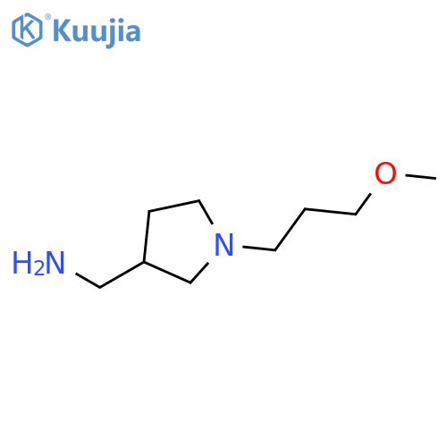 1-1-(3-methoxypropyl)pyrrolidin-3-ylmethanamine structure