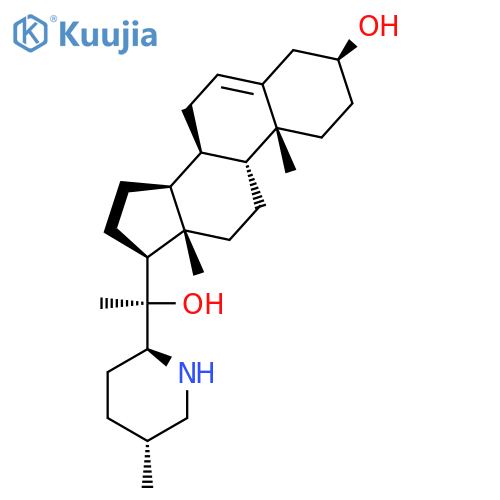 Pregn-5-ene-3,20-diol,20-[(2R,5S)-5-methyl-2-piperidinyl]-, (3b,20R)- (9CI) structure