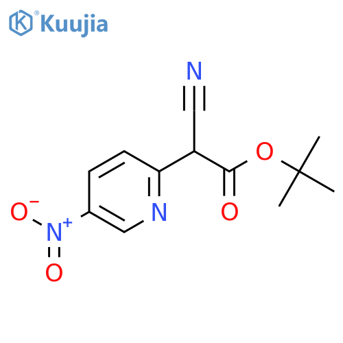 tert-Butyl Cyano(5-nitropyridin-2-yl)acetate structure