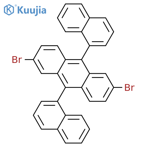 2,6-Dibromo-9,10-di(naphthalen-1-yl)anthracene structure