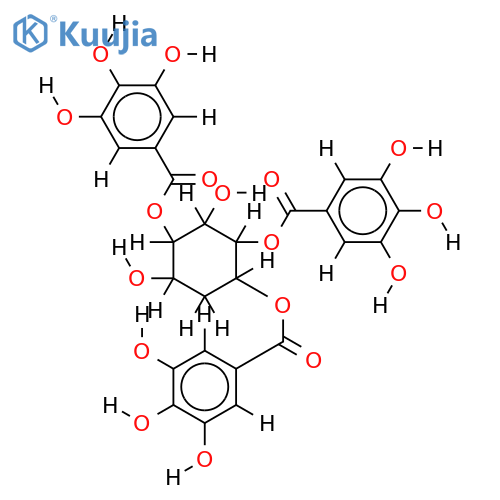 2,4,5-Tri-O-galloyl-proto-quercitol structure