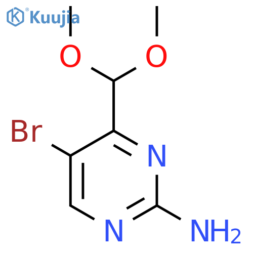 5-Bromo-4-(dimethoxymethyl)pyrimidin-2-amine structure
