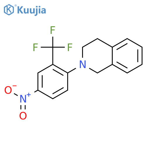 2-(4-Nitro-2-(trifluoromethyl)phenyl)-1,2,3,4-tetrahydroisoquinoline structure