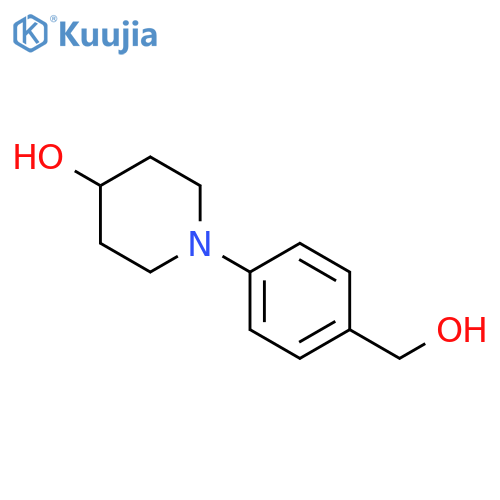 1-(4-Hydroxymethylphenyl)piperidin-4-ol structure