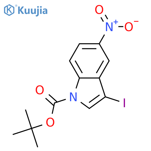 tert-Butyl 3-iodo-5-nitro-1H-indole-1-carboxylate structure