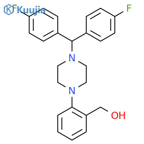 (2-(4-Bis(4-fluorophenyl)methylpiperazin-1-yl)phenyl)methanol structure