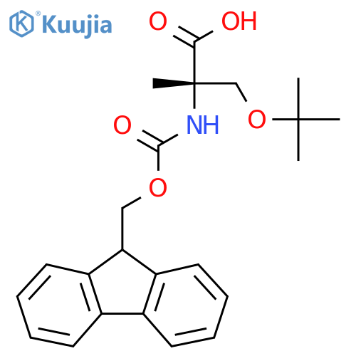 (2S)-3-tert-butoxy-2-(9H-fluoren-9-ylmethoxycarbonylamino)-2-methyl-propanoic acid structure