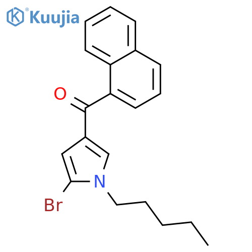 (5-Bromo-1-pentyl-1H-pyrrol-3-yl)(naphthalen-1-yl)methanone structure