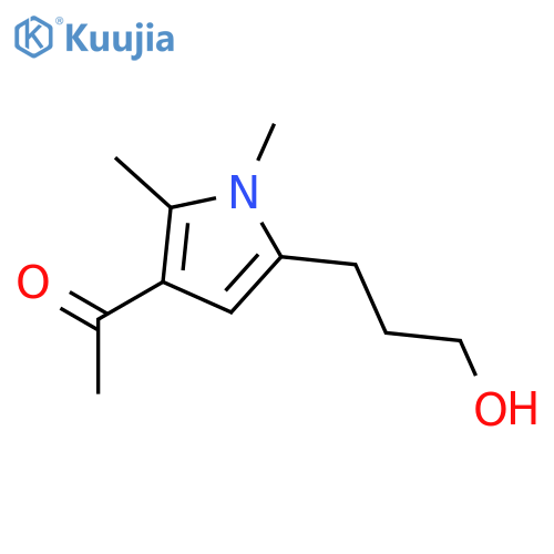 1-[5-(3-hydroxypropyl)-1,2-dimethyl-1H-pyrrol-3-yl]-Ethanone structure