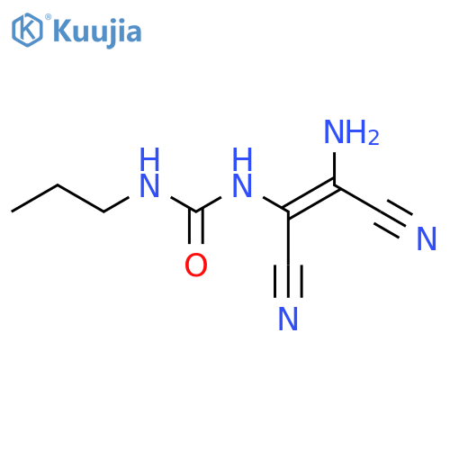 1-[(Z)-2-Amino-1,2-dicyanoethenyl]-3-propylurea structure