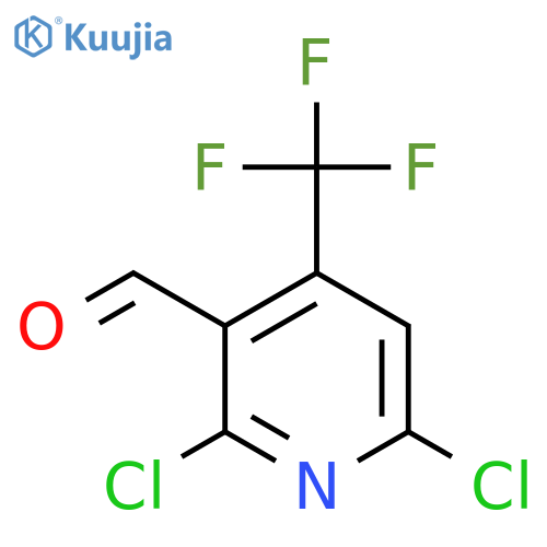 2,6-Dichloro-4-(trifluoromethyl)nicotinaldehyde structure