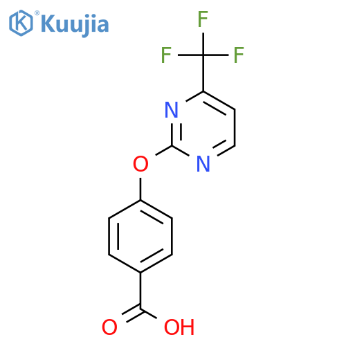 4-{4-(Trifluoromethyl)pyrimidin-2-yloxy}benzoic Acid structure
