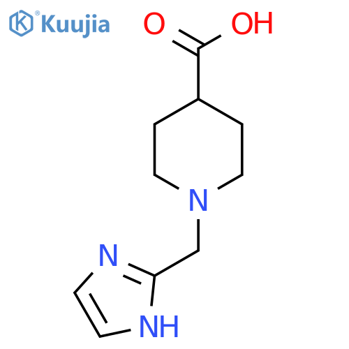 1-(1H-Imidazol-2-ylmethyl)piperidine-4-carboxylic acid structure