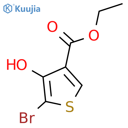 ethyl 5-bromo-4-hydroxythiophene-3-carboxylate structure