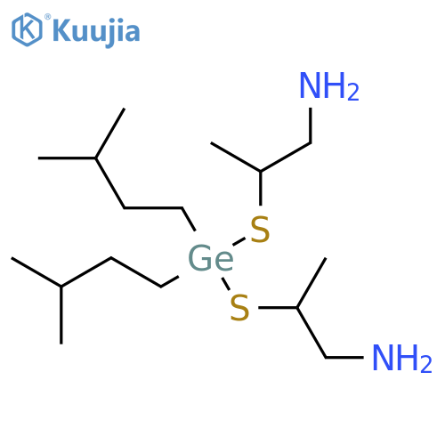 2,2'-((Diisopentylgermylene)dithio)bis(1-propylamine) structure