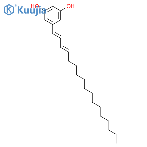 1,3-BENZENEDIOL, 5-(HEPTADECADIENYL)- structure