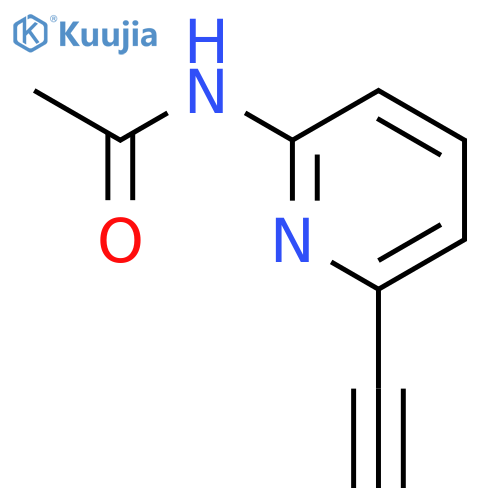 N-(6-ethynylpyridin-2-yl)acetamide structure