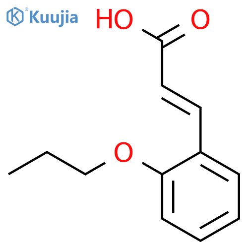 (2E)-3-(2-propoxyphenyl)acrylic Acid structure