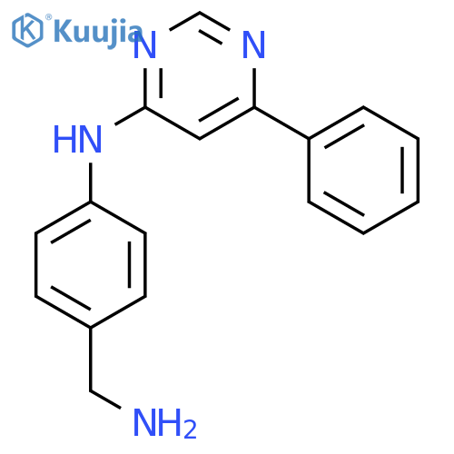 4-Pyrimidinamine, N-[4-(aminomethyl)phenyl]-6-phenyl- structure