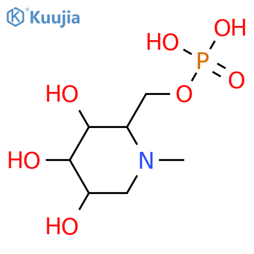 2-(Hydroxymethyl)-3,4,5-piperidinetriol; (2R,3R,4R,5S)-form, N-Me, 1'-phosphate structure
