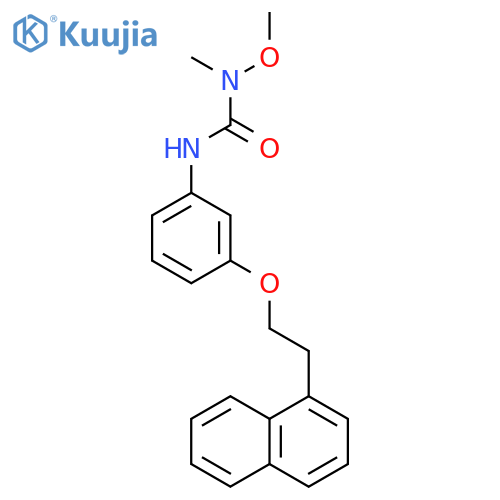 UREA, N-METHOXY-N-METHYL-N'-[3-[2-(1-NAPHTHALENYL)ETHOXY]PHENYL]- structure