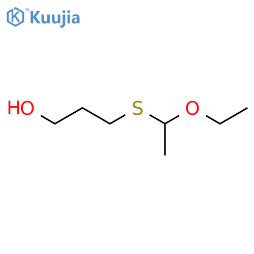 1-Propanol, 3-[(1-ethoxyethyl)thio]- structure